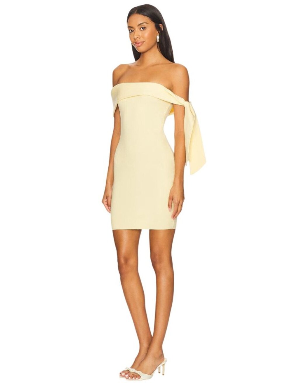 SNDYS Jaymes Mini Dress in Panna Cotta Medium New Womens Knit - Picture 3 of 15